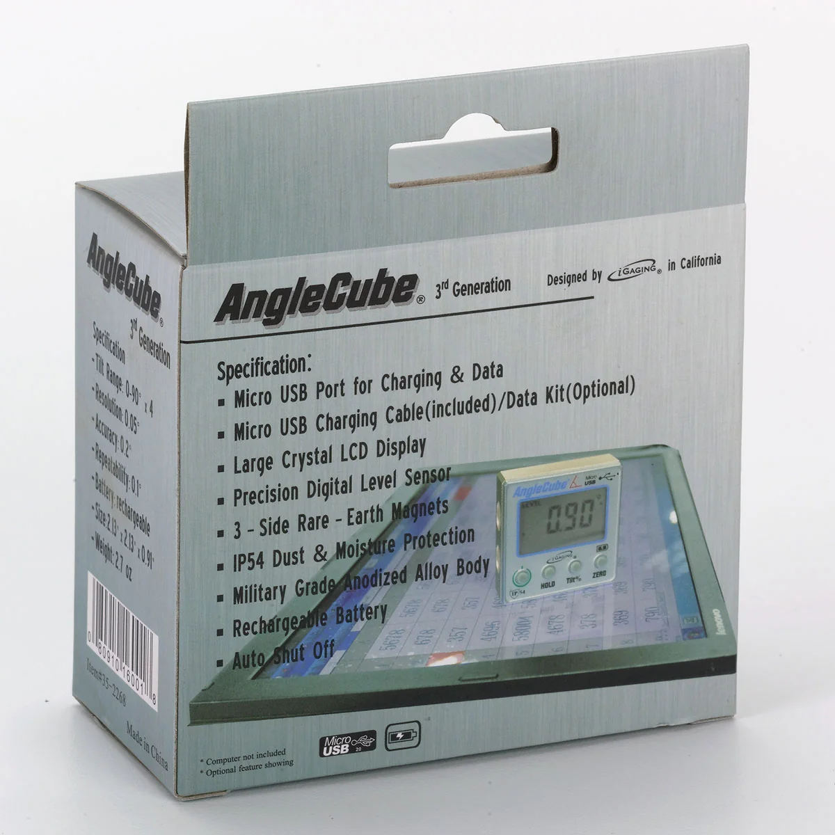 AngleCube - Digital Angle Finder / Gauge (iGaging Gen 3 Angle Cube) - Image 7